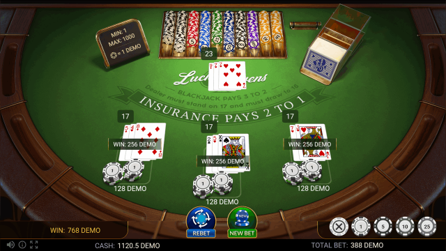 Blackjack Lucky Sevens - скриншот 7